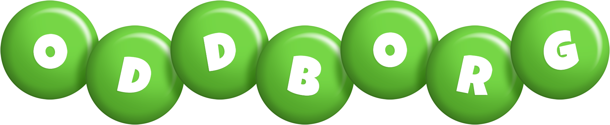 Oddborg candy-green logo