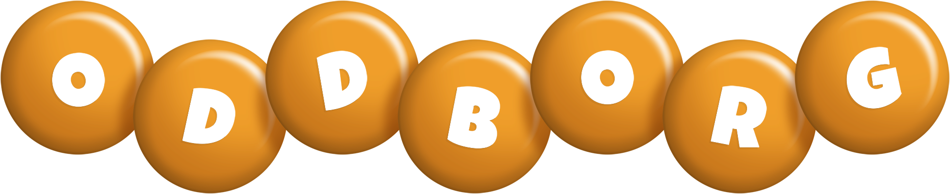 Oddborg candy-orange logo