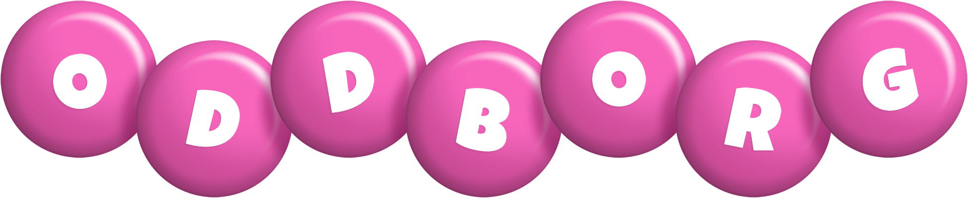 Oddborg candy-pink logo
