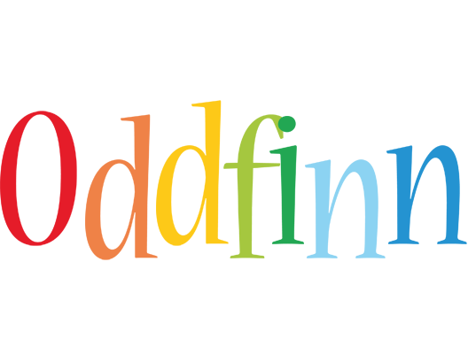 Oddfinn birthday logo