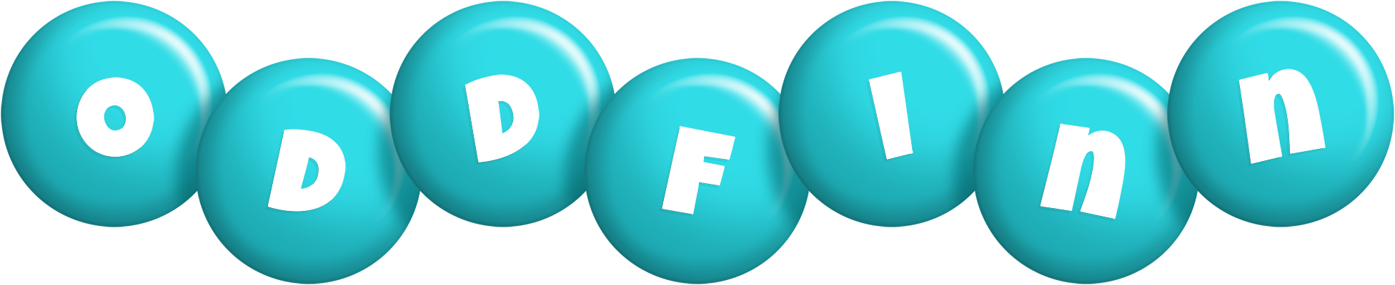 Oddfinn candy-azur logo