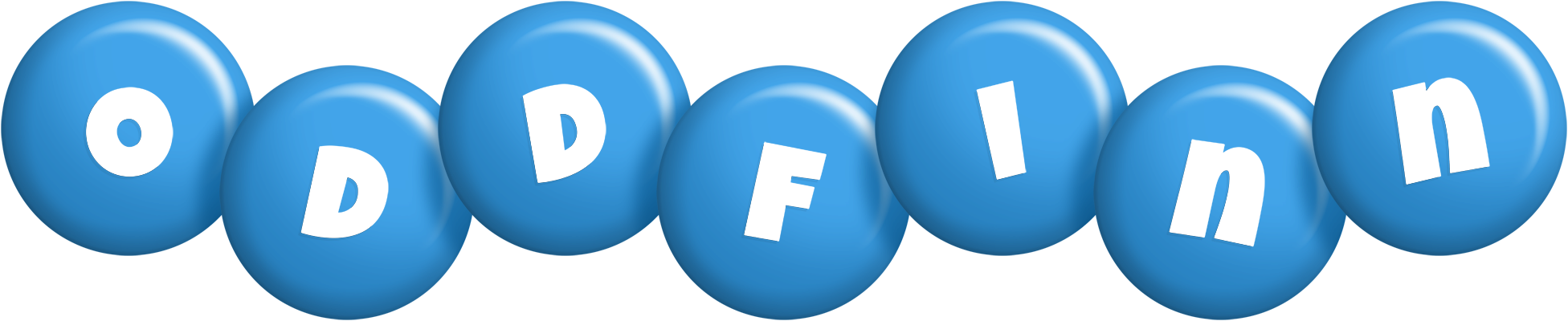Oddfinn candy-blue logo