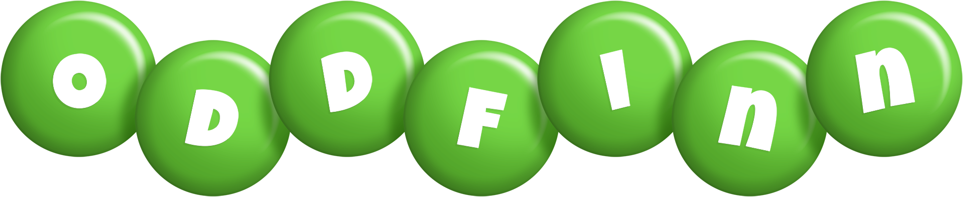 Oddfinn candy-green logo