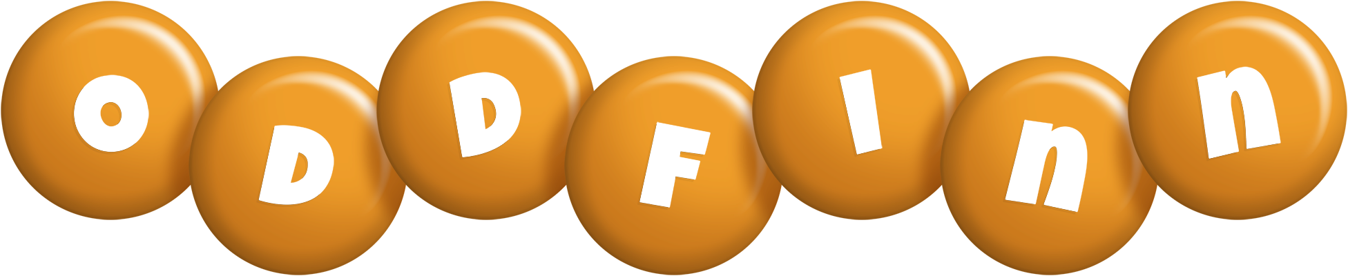 Oddfinn candy-orange logo