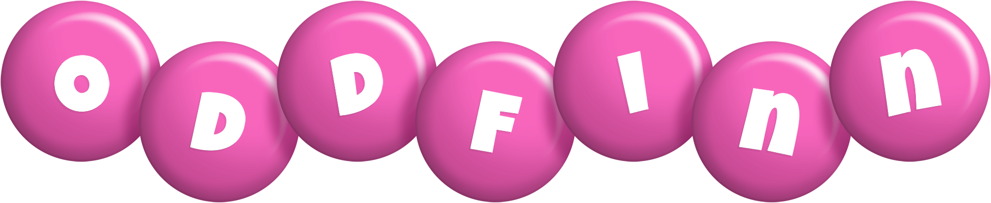 Oddfinn candy-pink logo