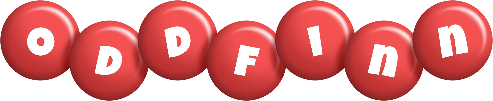 Oddfinn candy-red logo