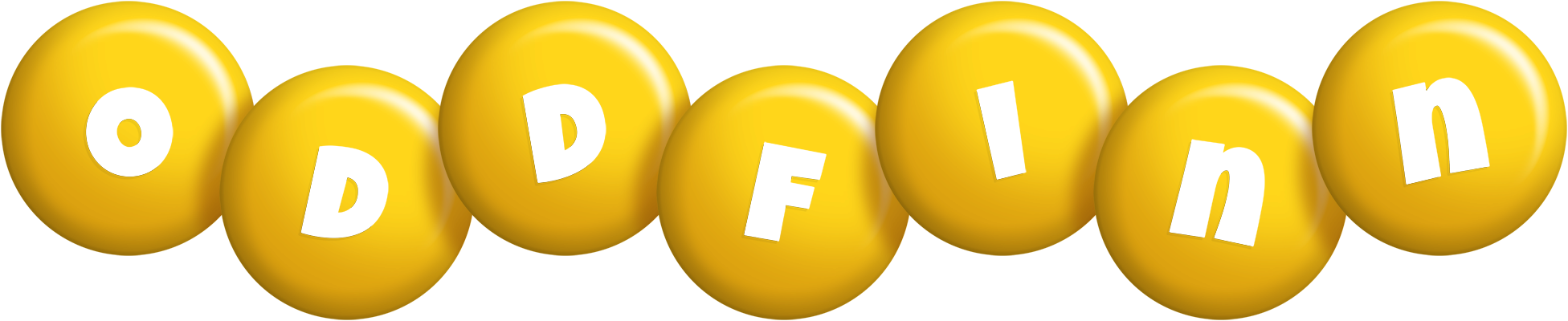 Oddfinn candy-yellow logo