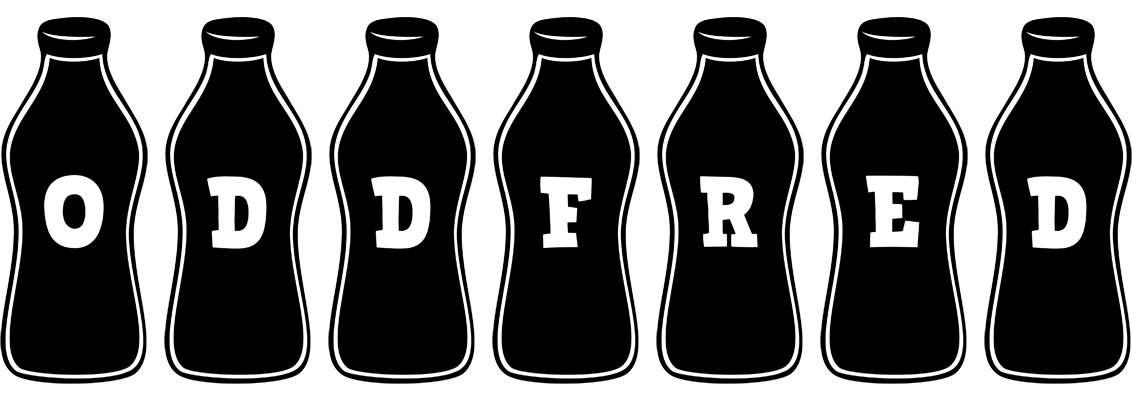 Oddfred bottle logo