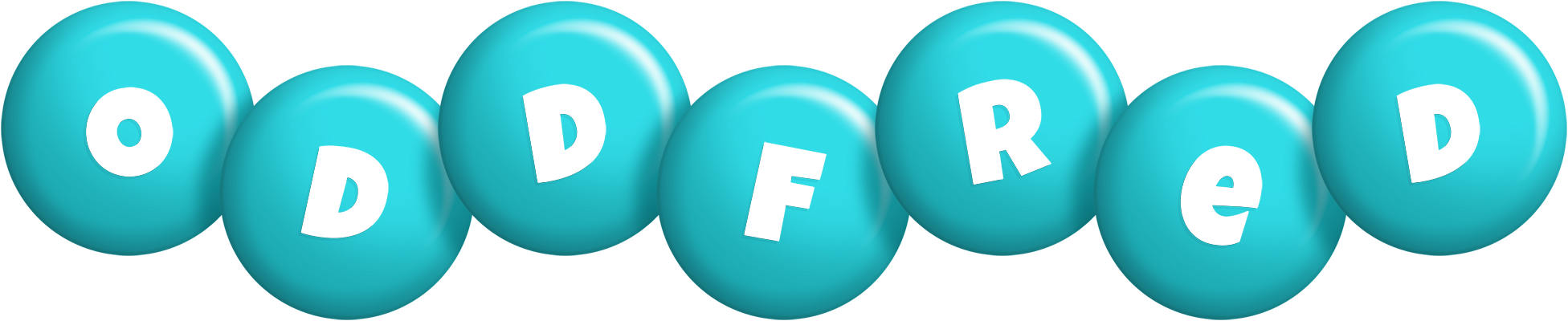 Oddfred candy-azur logo