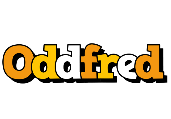 Oddfred cartoon logo
