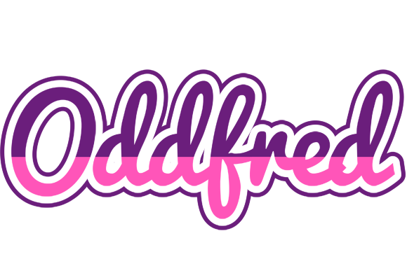Oddfred cheerful logo