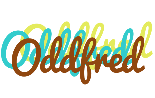 Oddfred cupcake logo