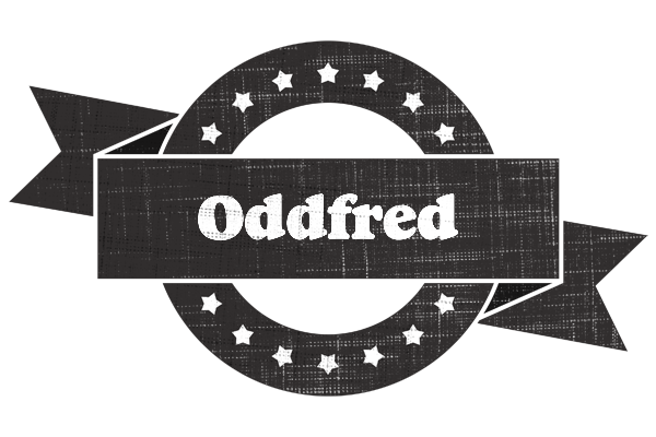 Oddfred grunge logo