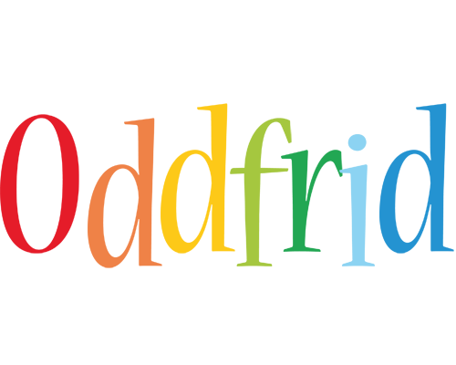 Oddfrid birthday logo