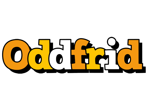 Oddfrid cartoon logo