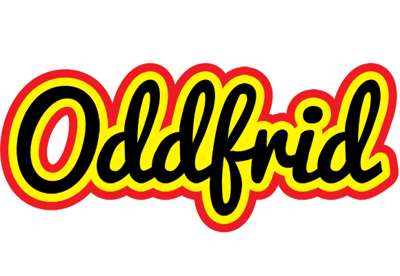 Oddfrid flaming logo
