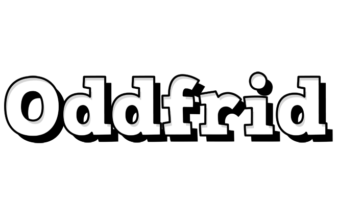 Oddfrid snowing logo