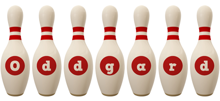 Oddgard bowling-pin logo