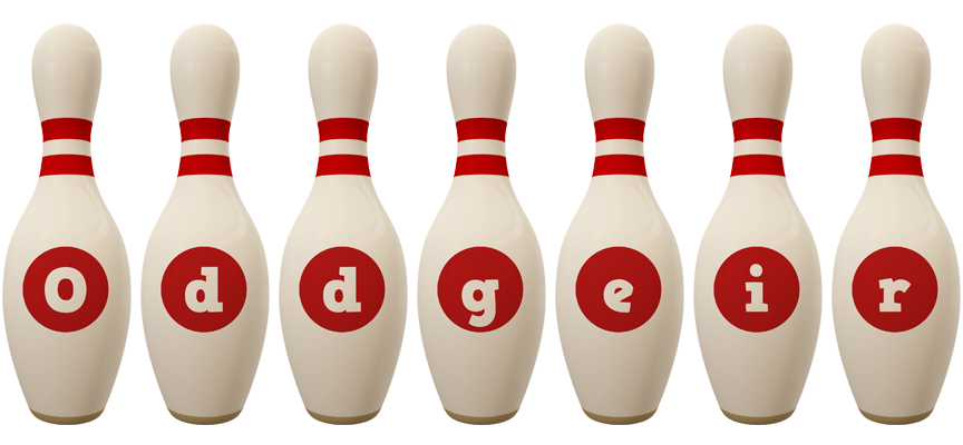 Oddgeir bowling-pin logo
