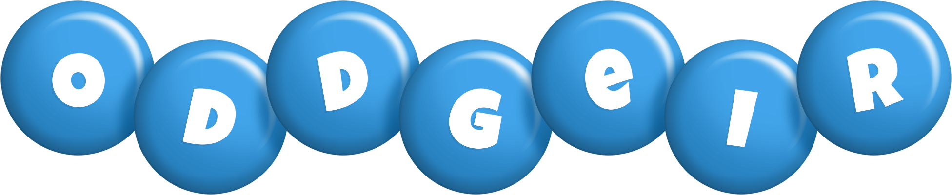 Oddgeir candy-blue logo