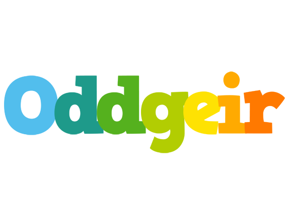 Oddgeir rainbows logo