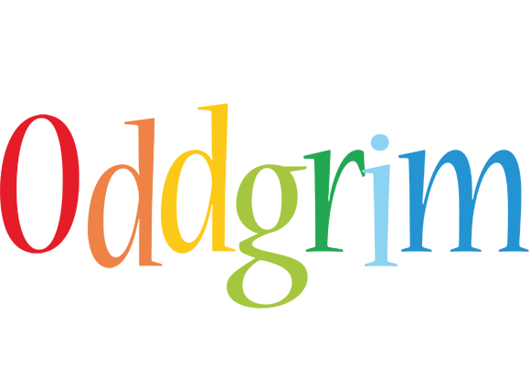Oddgrim birthday logo
