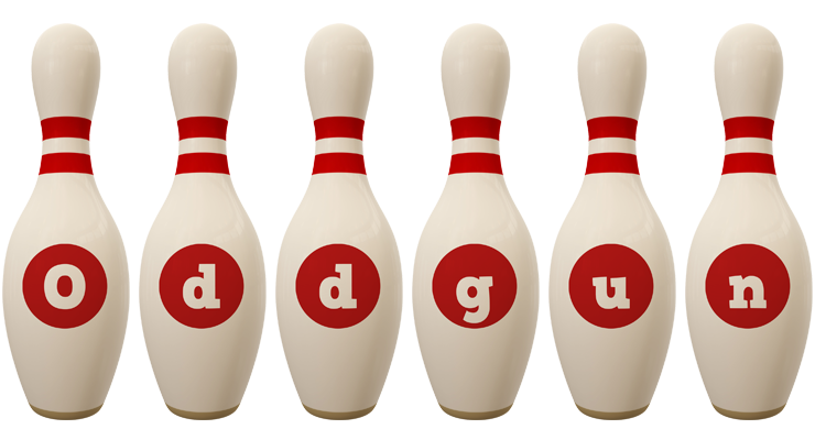 Oddgun bowling-pin logo