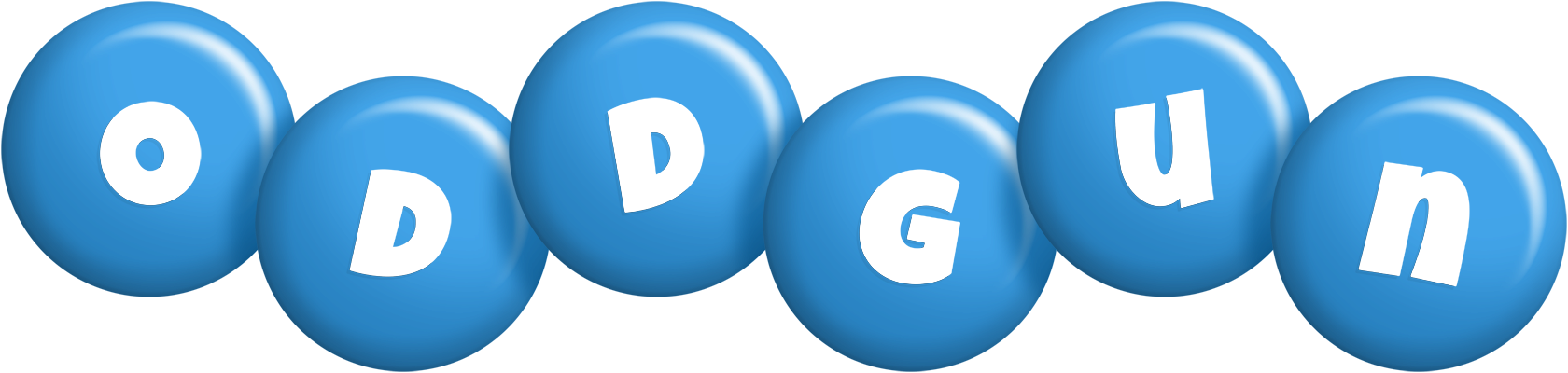 Oddgun candy-blue logo