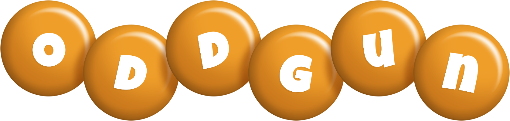 Oddgun candy-orange logo