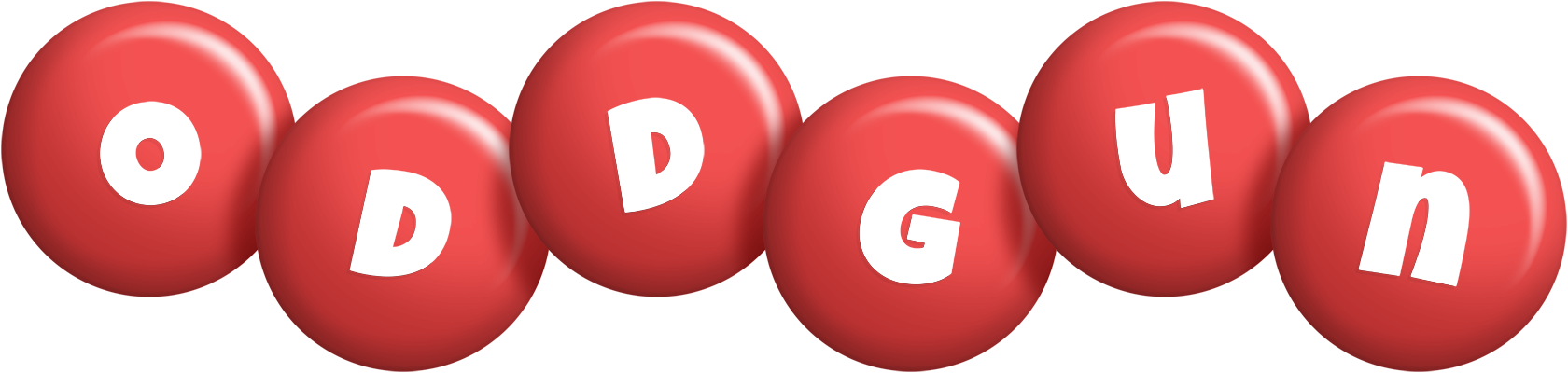 Oddgun candy-red logo