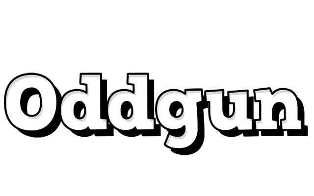 Oddgun snowing logo