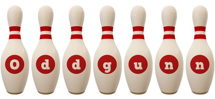 Oddgunn bowling-pin logo