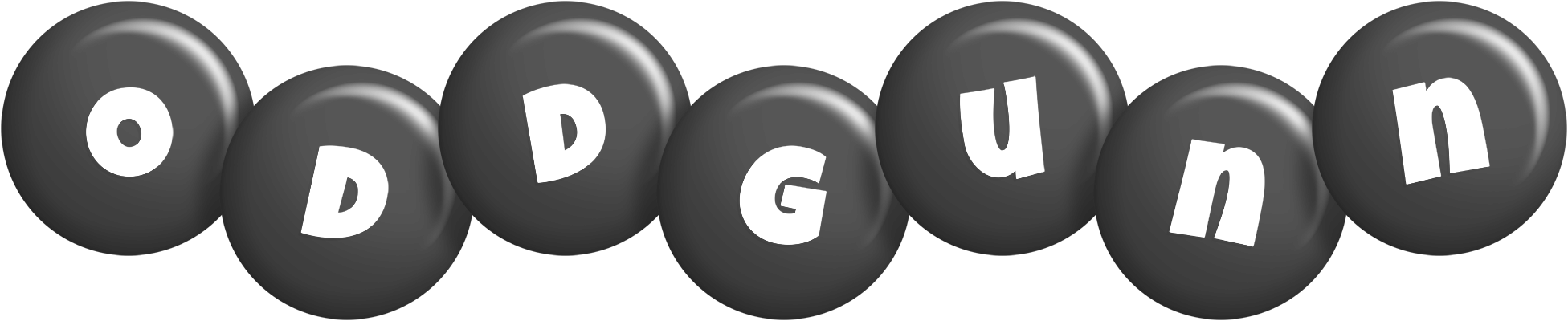 Oddgunn candy-black logo