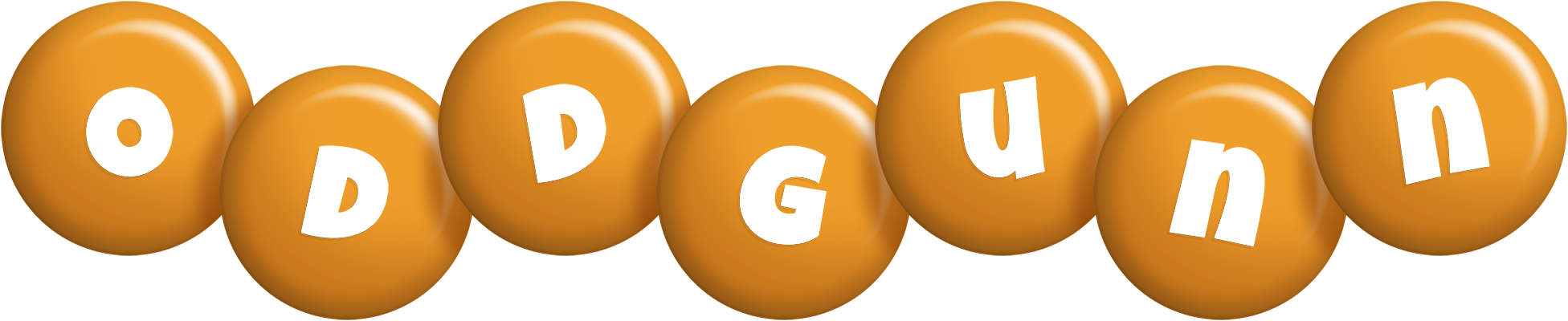 Oddgunn candy-orange logo