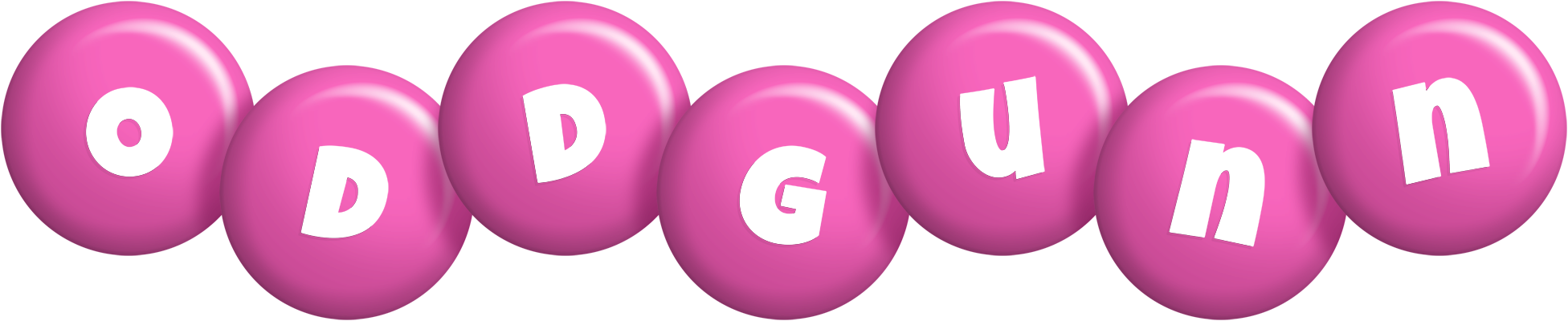 Oddgunn candy-pink logo
