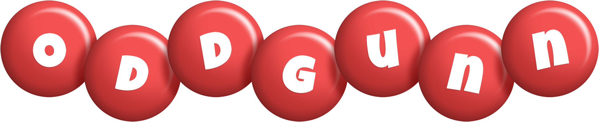 Oddgunn candy-red logo