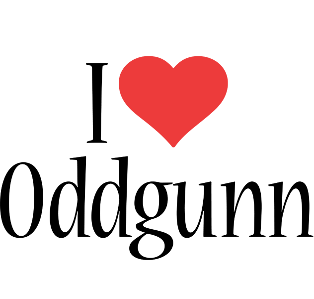 Oddgunn i-love logo