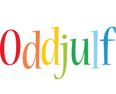 Oddjulf birthday logo