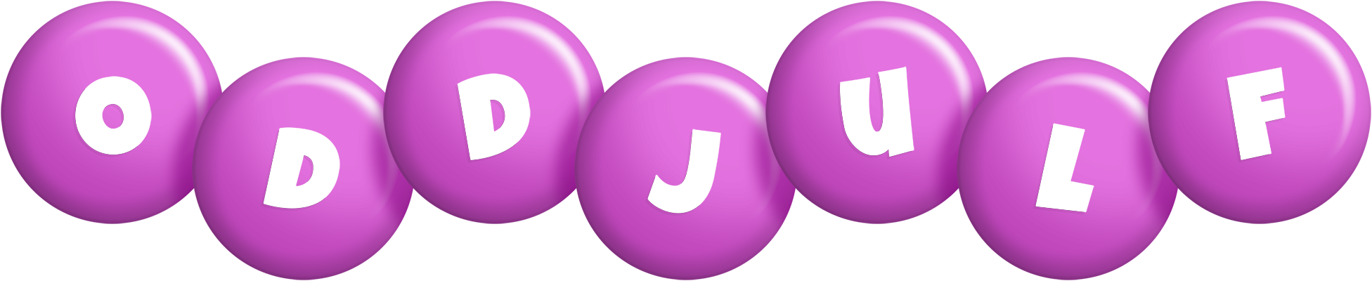 Oddjulf candy-purple logo