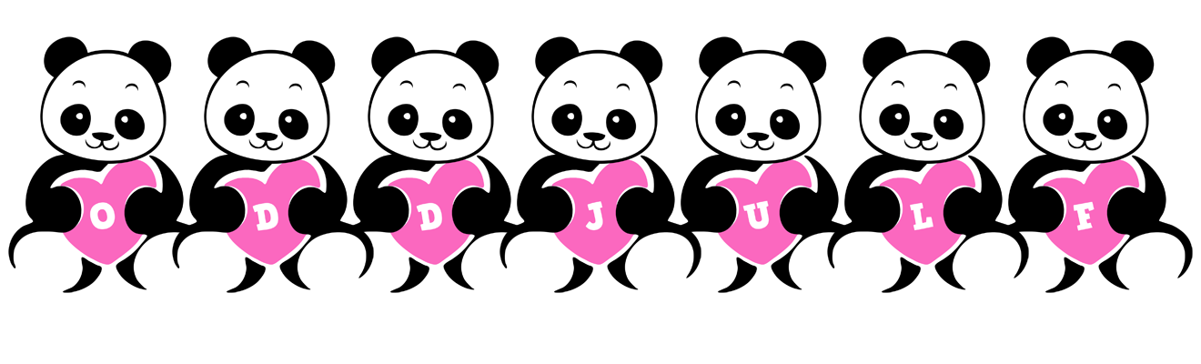 Oddjulf love-panda logo