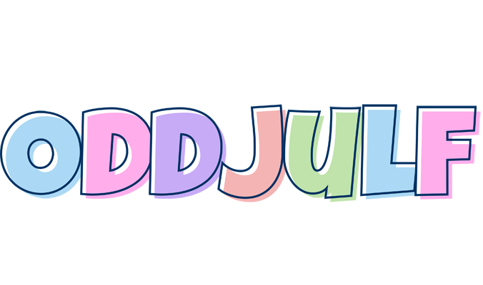 Oddjulf pastel logo
