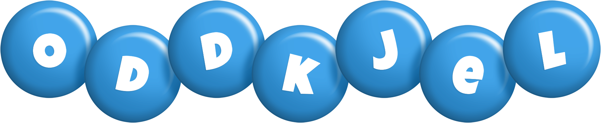 Oddkjel candy-blue logo
