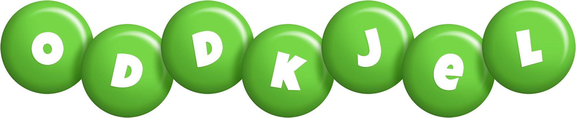 Oddkjel candy-green logo