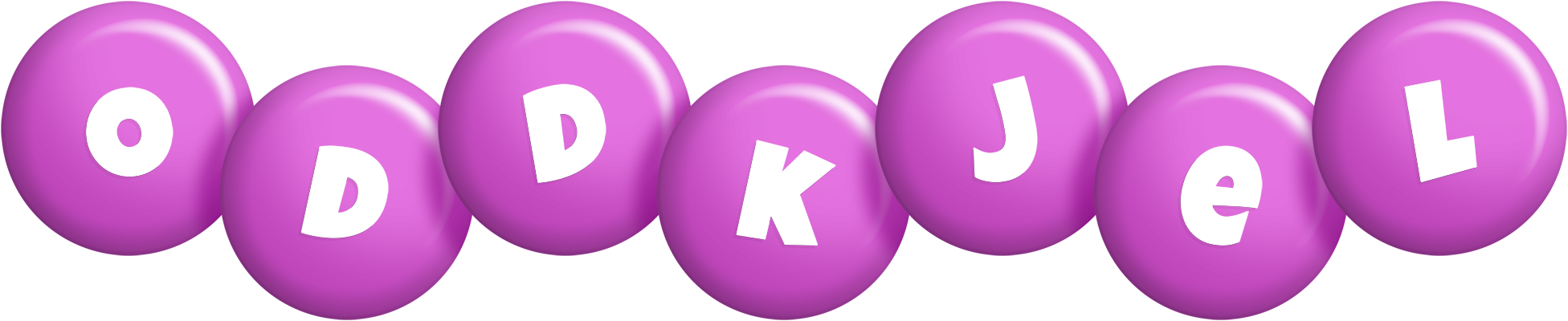 Oddkjel candy-purple logo