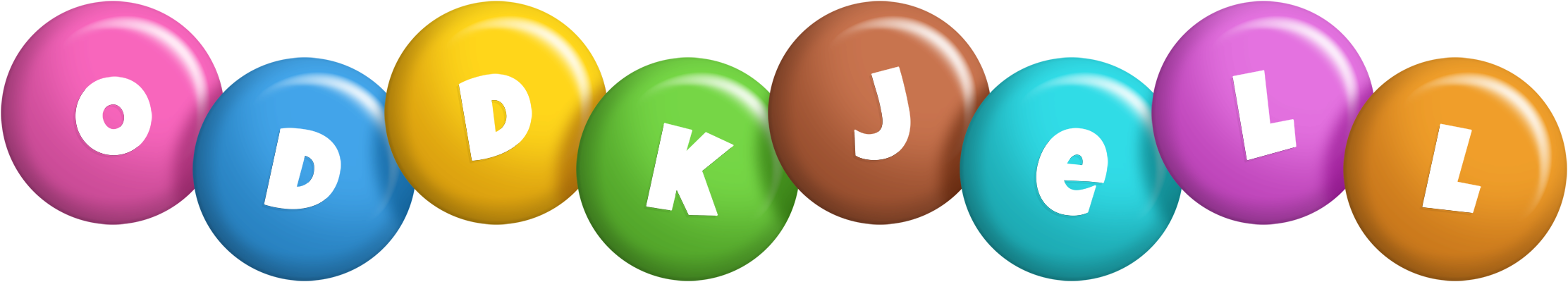 Oddkjell candy logo