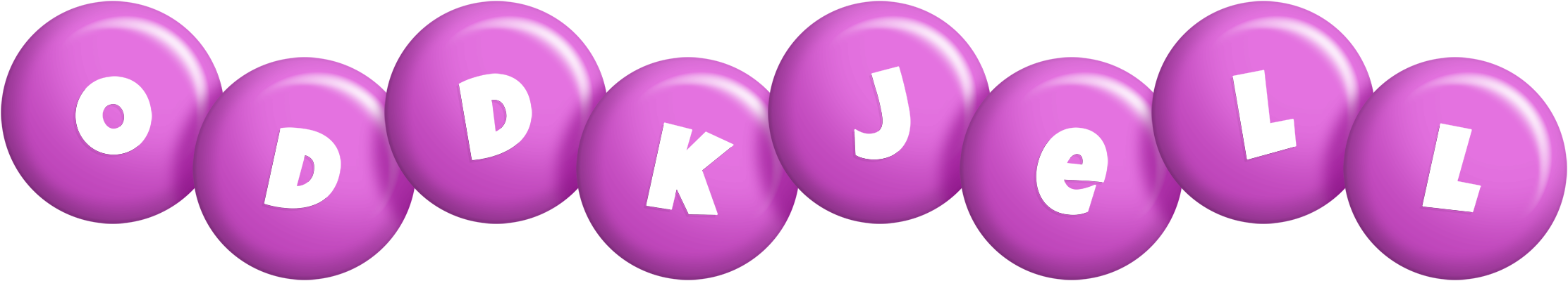 Oddkjell candy-purple logo