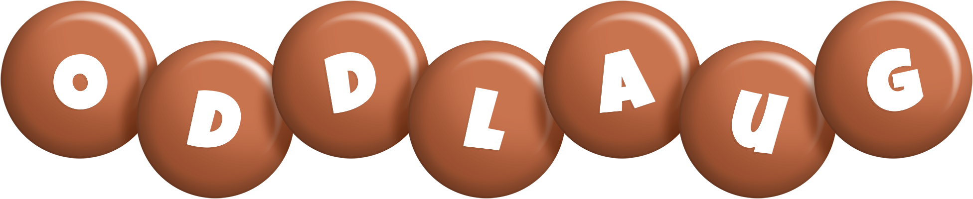 Oddlaug candy-brown logo