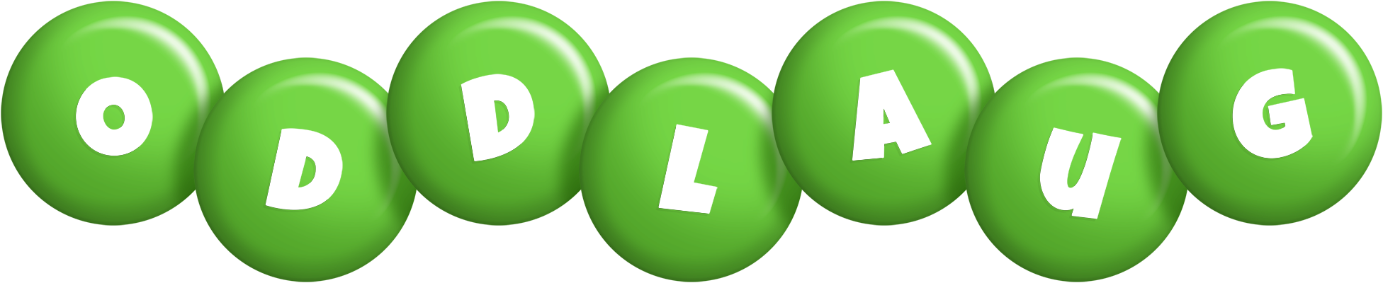 Oddlaug candy-green logo