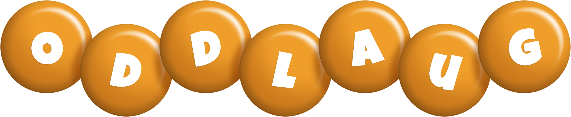 Oddlaug candy-orange logo