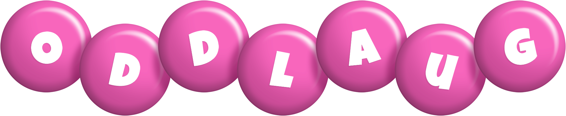 Oddlaug candy-pink logo